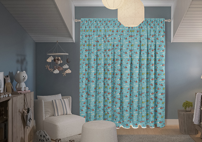 Sky Patrol, Horizon - Made to Measure Curtains - Image 6